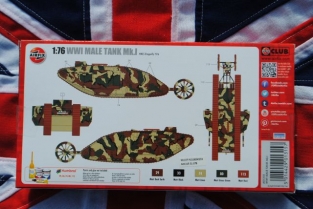 Airfix A01315  WWI MALE TANK Mk.I